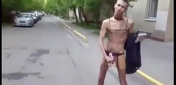  Russian famous fuck freak celebrity scandalous gray hair nude psycho bitch boy alcoholic drug addict skinny ass gay bisexual movie star in tights with collar on his neck very massive fat long big huge cock dick fetish weird masturbate public on the street